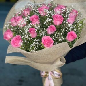 Pink Rose Enchantment Bouquet Important