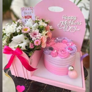 Mother's Day Floral Cake Gift Box