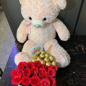 Teddy, Red Roses & Ferrero Love Surprise 🧸🌹🍫❤️
