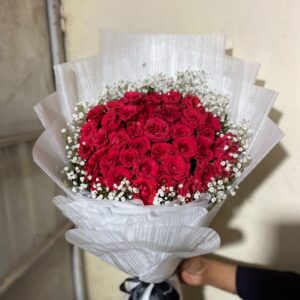 Special Red Rose Baby Birthday Bouquet