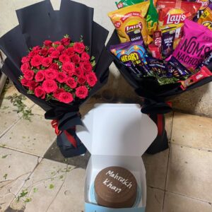 Red Rose, Cake & Chocolate Gift Hamper